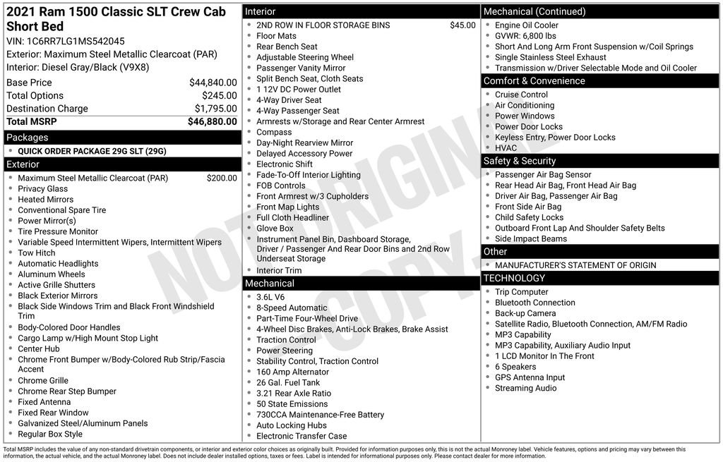 ram ram 1500 classic 2021 1C6RR7LG1MS542045 image ram ram 1500 classic 2021 1C6RR7LG1MS542045 image